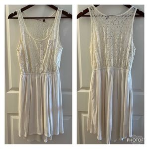 Ivory lace top dress